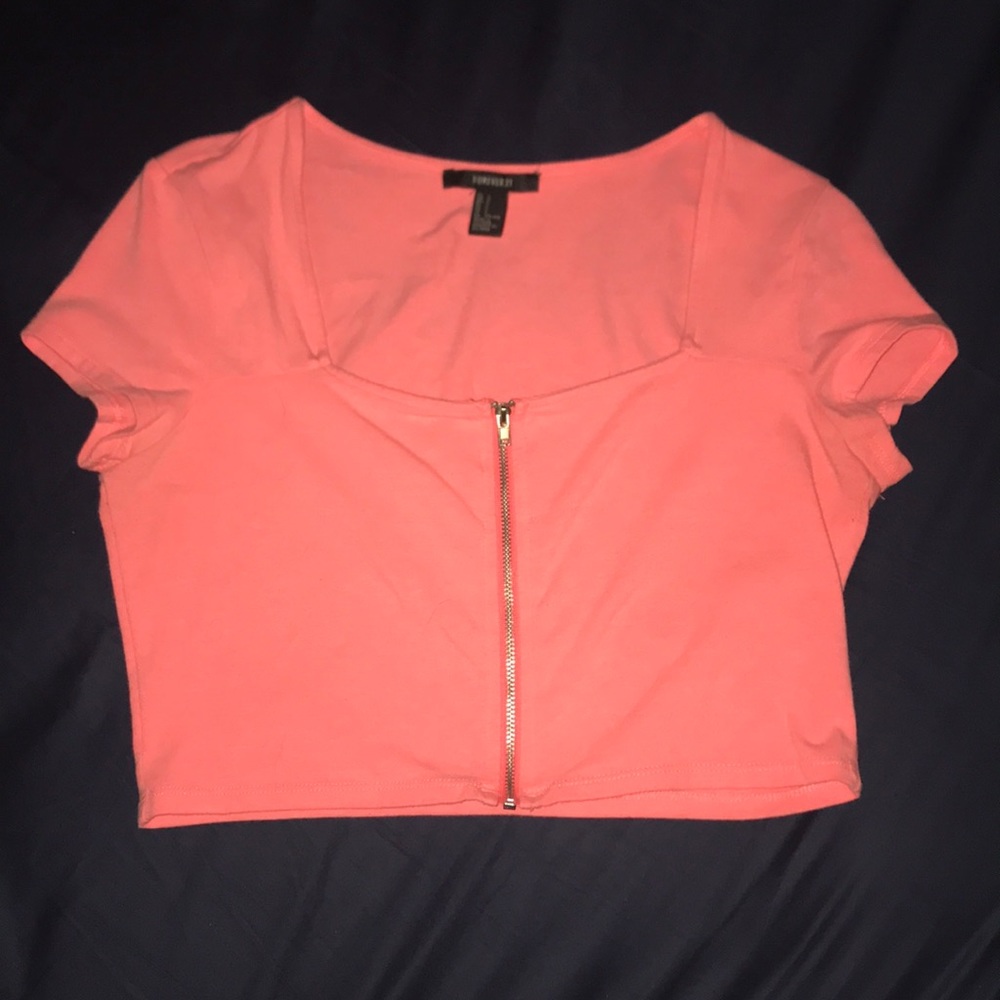 Pink crop top
